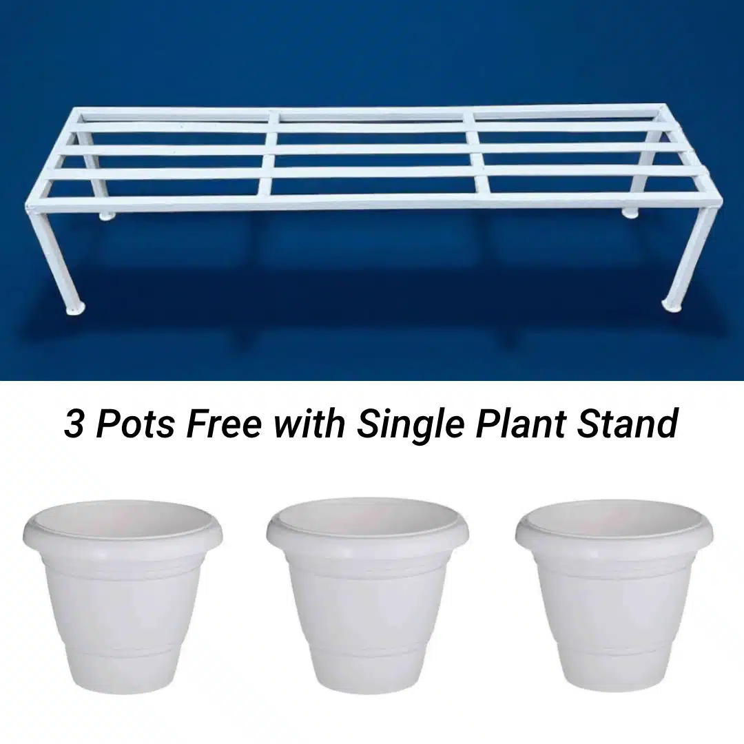 Plant stand with 3 free 10 inch pots – combo offer
